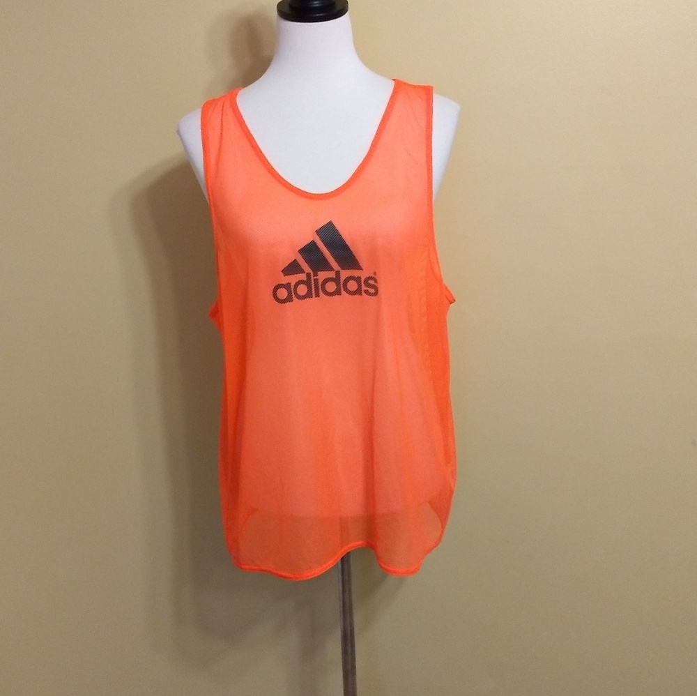 Adidas sheer loose tank top sz large *F